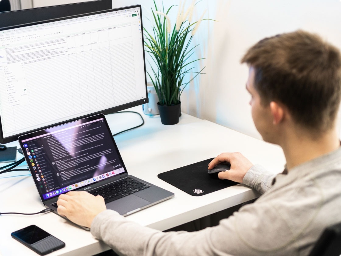 Software engineer working on defining a QA process.