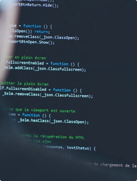A person looking at code.