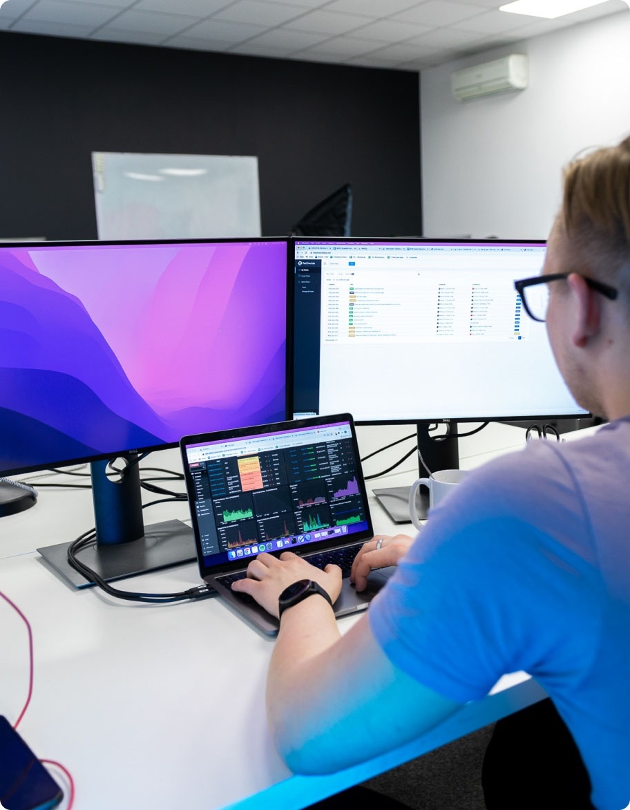 QA engineer working on a test automation project.
