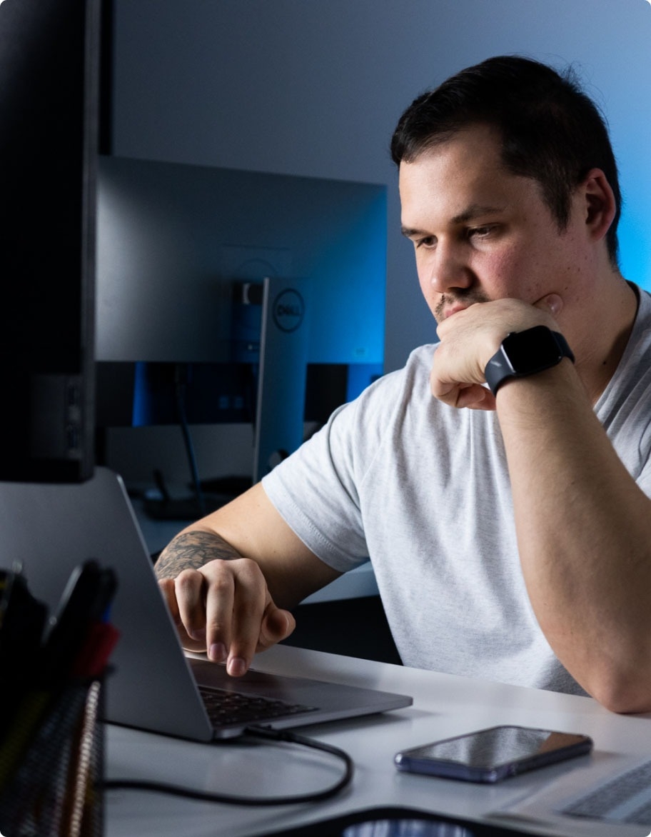 QA engineer performing security testing.