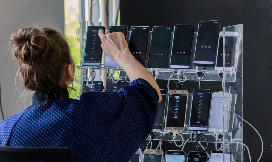 Performance testing dashboard showing load metrics