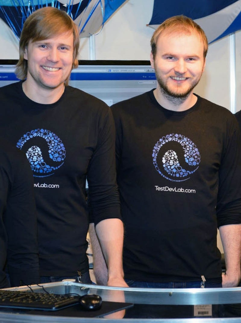 Picture of TestDevLab co-CEOs Andrejs Frisfelds and Ervins Grinfelds
