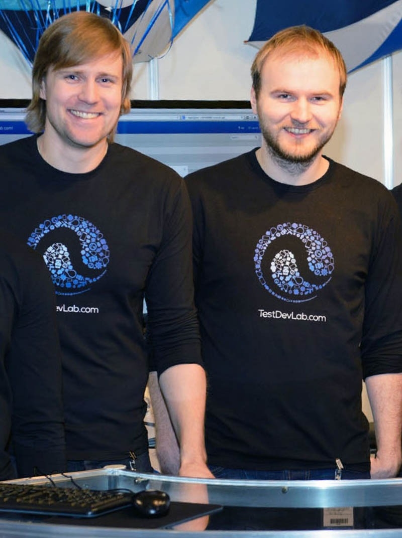 Picture of TestDevLab co-ceos Andrejs Frisfelds and Ervins Grinfelds
