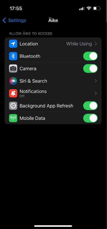 Mobile App Screen